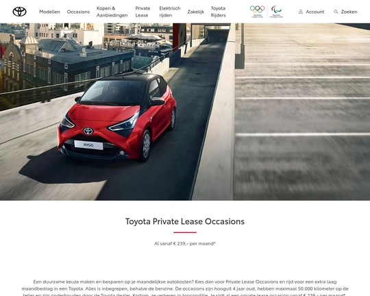 Toyota Private Lease Occasion Logo